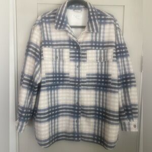 MicroSuede Plaid Button Down Shirt